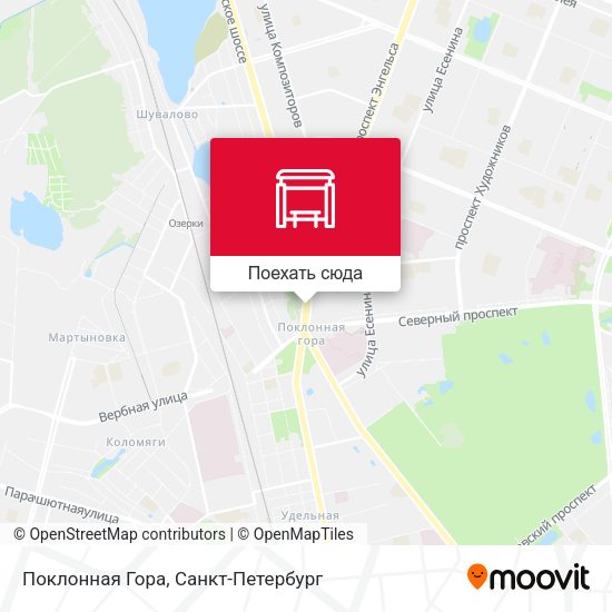 Карта Поклонная Гора