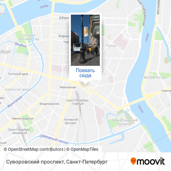 Карта Суворовский проспект
