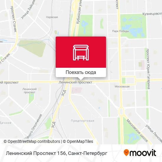 Карта Ленинский Проспект 156