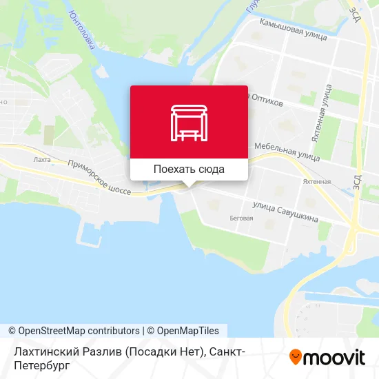 Карта Лахтинский Разлив (Посадки Нет)