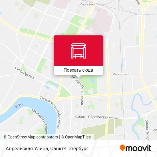 Карта Апрельская Улица