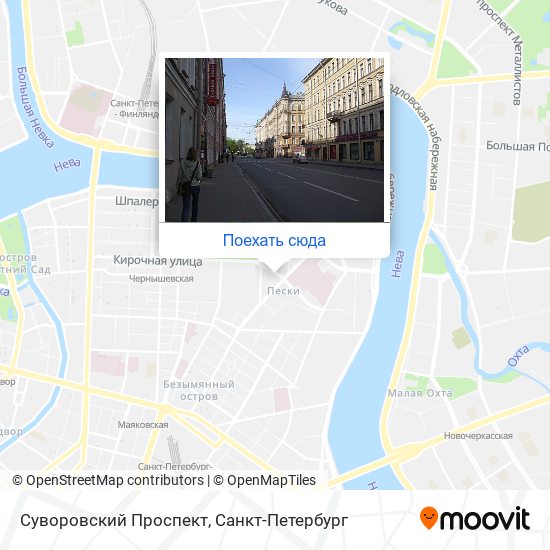 Карта Суворовский Проспект