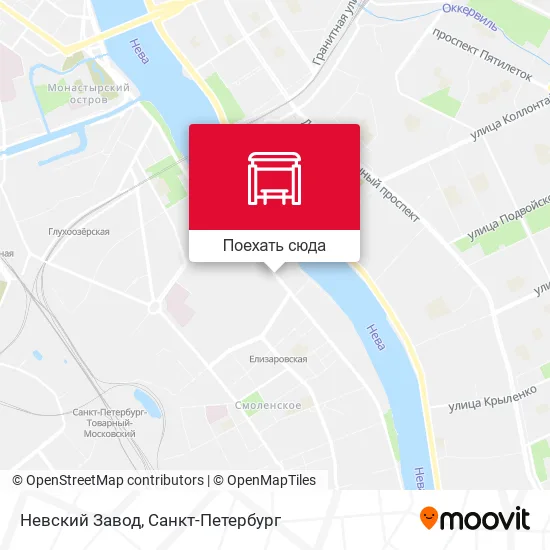 Карта Невский Завод