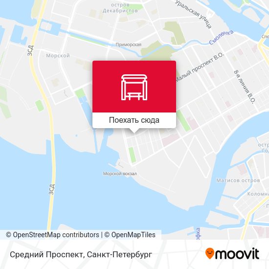Карта Средний Проспект