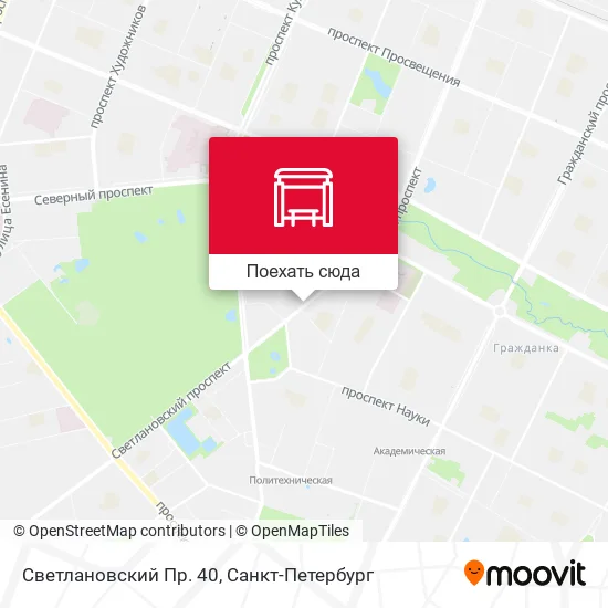 Карта Светлановский Пр. 40