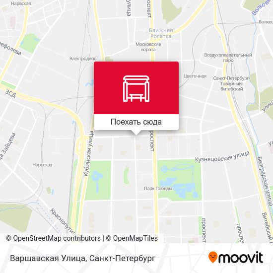 Карта Варшавская Улица