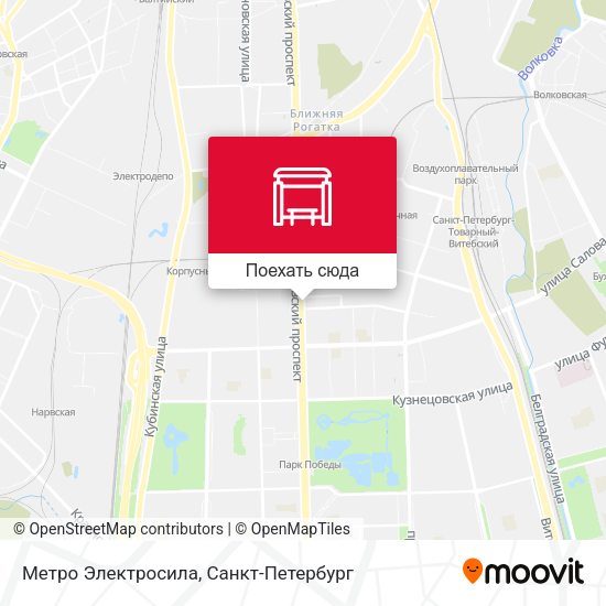 Карта Метро Электросила