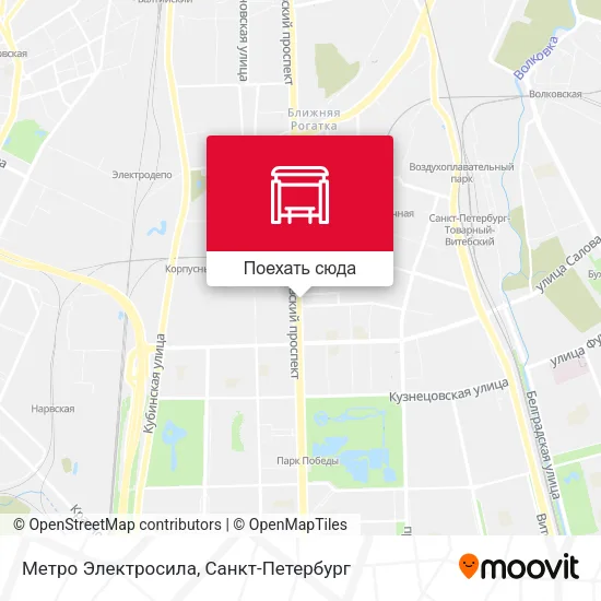 Карта Метро Электросила