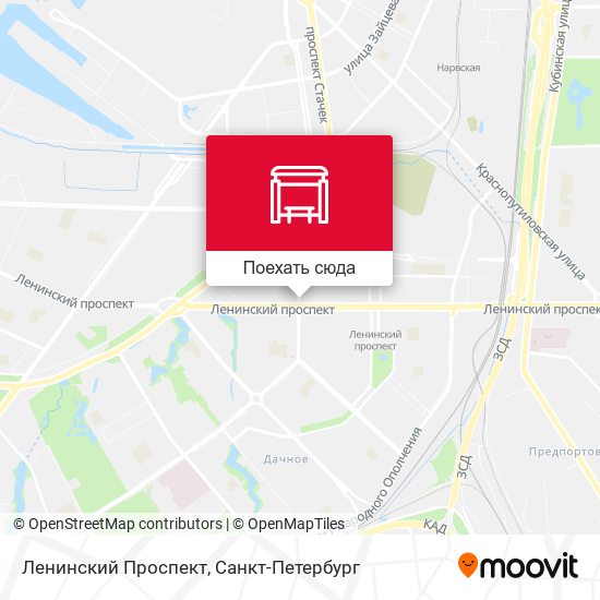Карта Ленинский Проспект