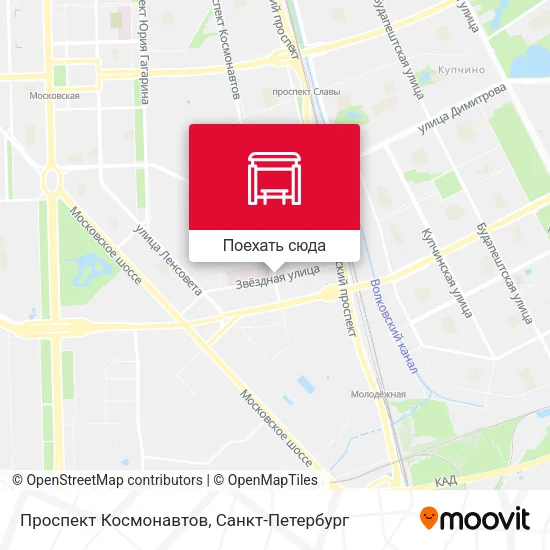 Карта Проспект Космонавтов