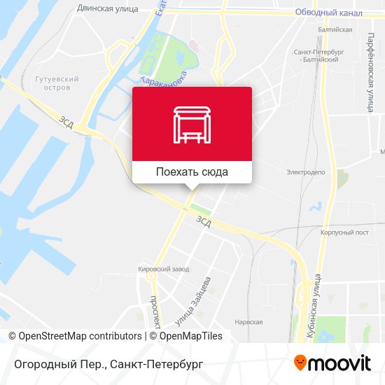 Карта Огородный Пер.