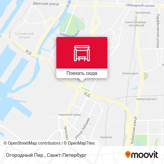 Карта Огородный Пер.