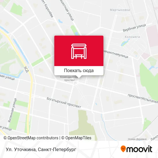 Карта Ул. Уточкина