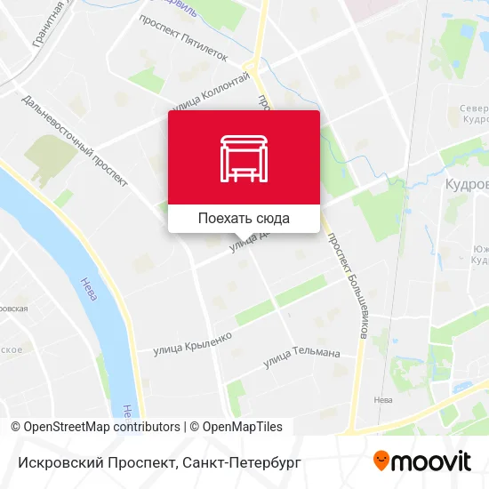 Карта Искровский Проспект