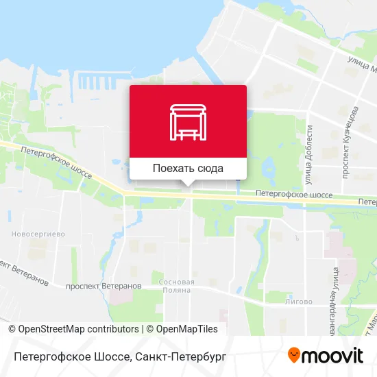 Карта Петергофское Шоссе