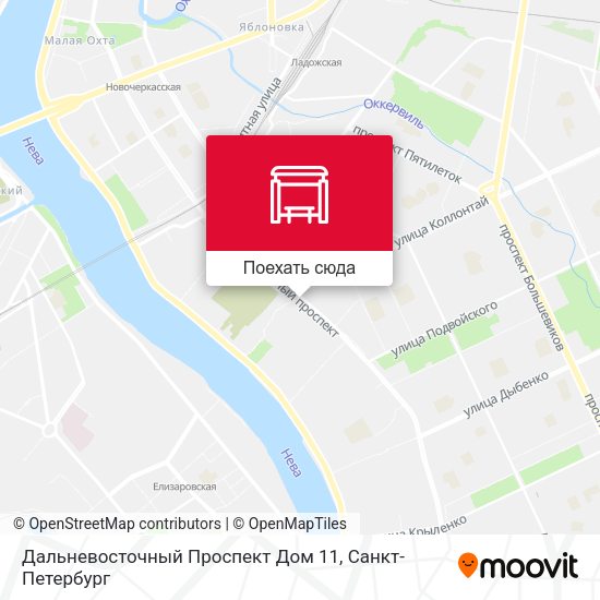 Карта Дальневосточный Проспект Дом 11