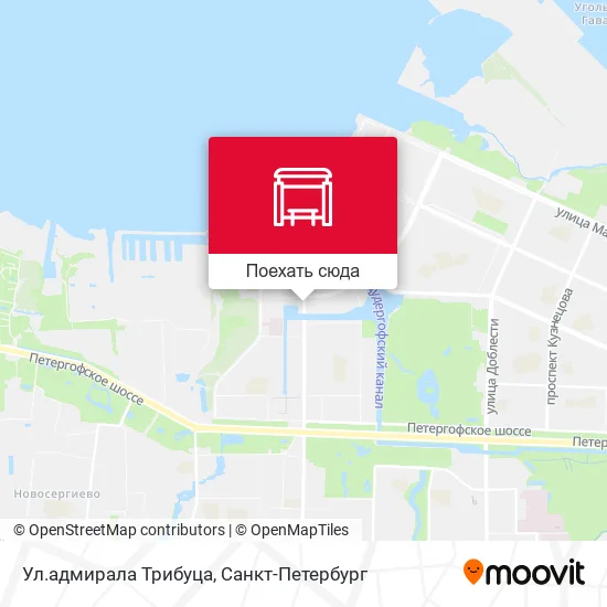 Карта Ул.адмирала Трибуца