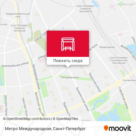 Карта Метро Международная