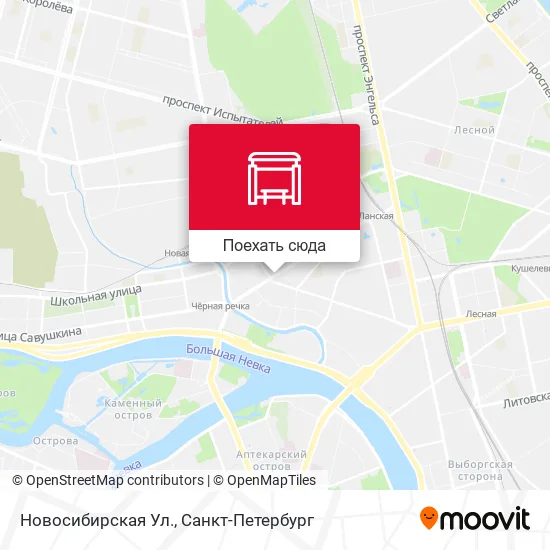 Карта Новосибирская Ул.