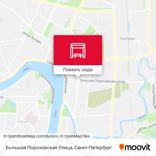 Карта Большая Пороховская Улица