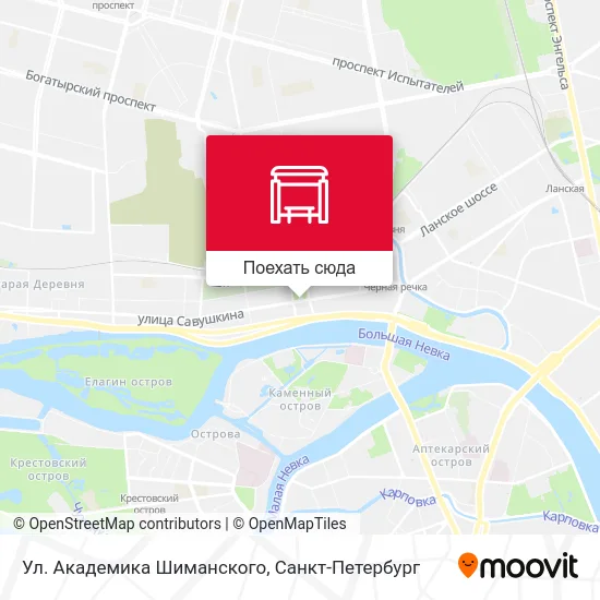 Карта Ул. Академика Шиманского