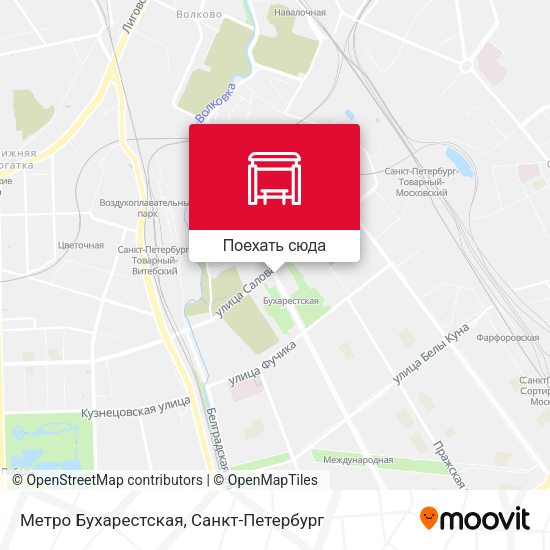 Карта Метро Бухарестская