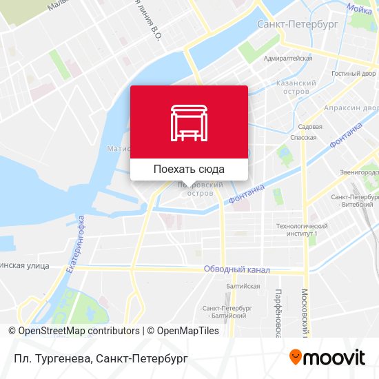 Карта Пл. Тургенева