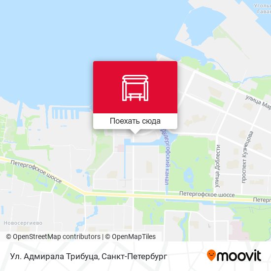 Карта Ул. Адмирала Трибуца