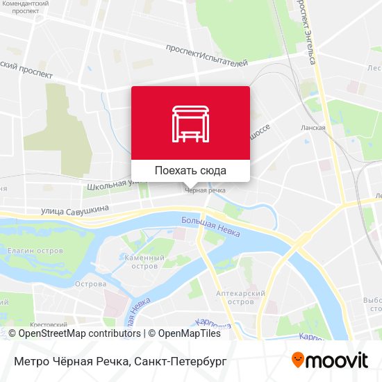 Карта Метро Чёрная Речка