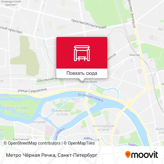 Карта Метро Чёрная Речка