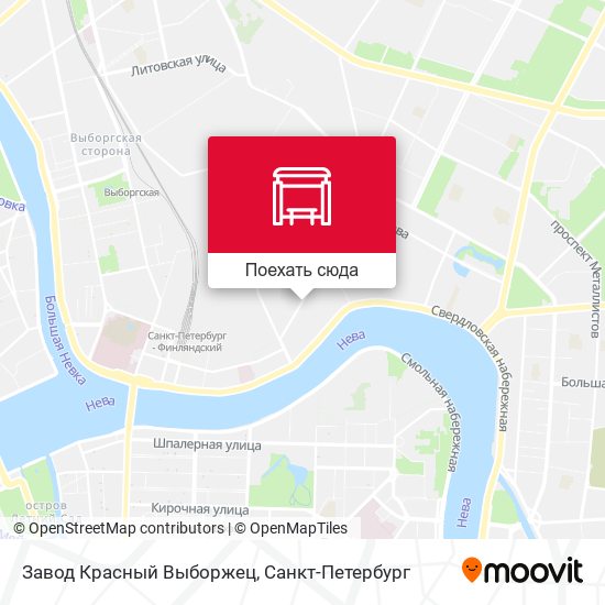 Карта Завод Красный Выборжец