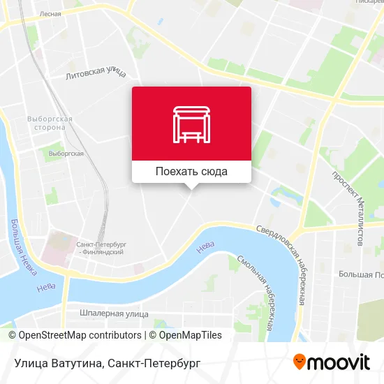 Карта Улица Ватутина