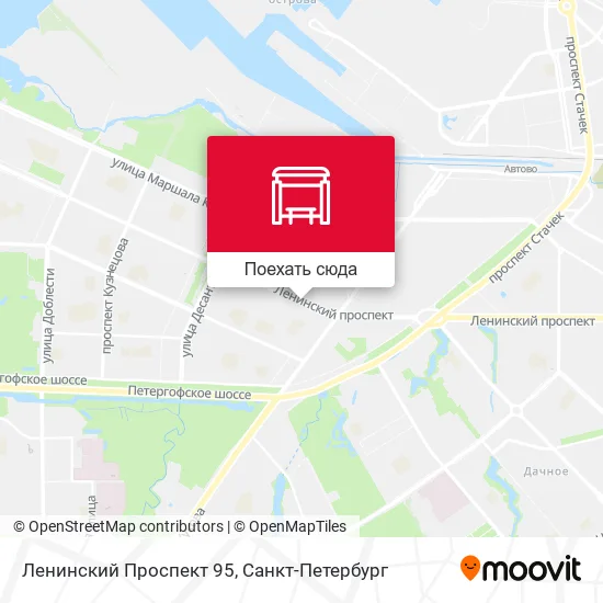 Карта Ленинский Проспект 95