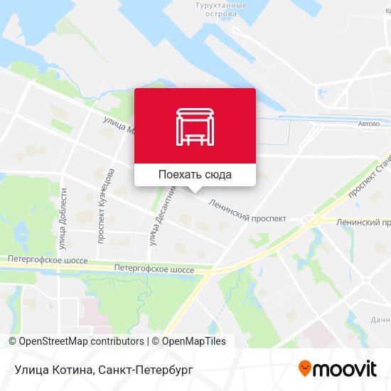Карта Улица Котина