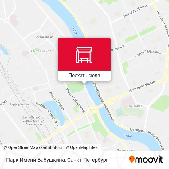Карта Парк Имени Бабушкина