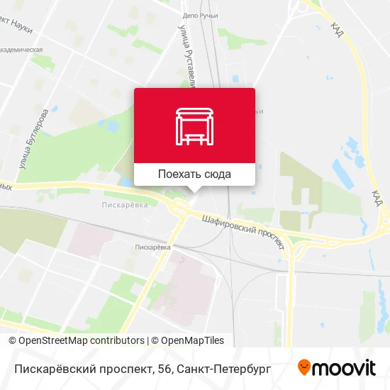 Карта Пискарёвский проспект, 56