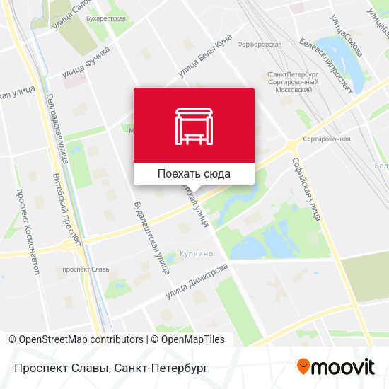 Карта Проспект Славы