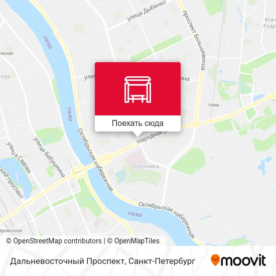 Карта Дальневосточный Проспект