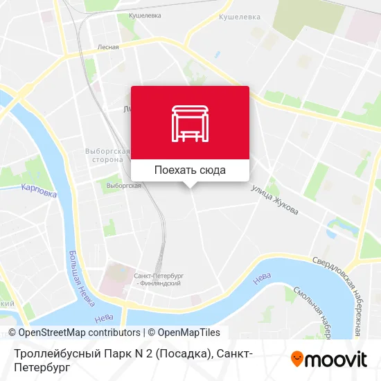 Карта Троллейбусный Парк N 2 (Посадка)