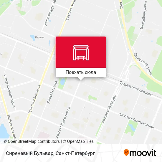 Карта Сиреневый Бульвар