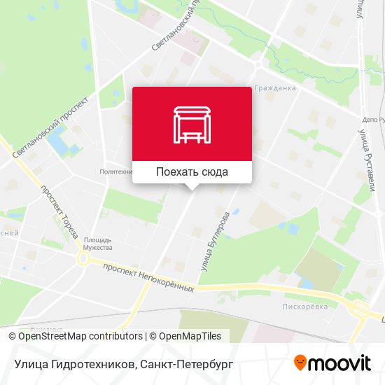Карта Улица Гидротехников