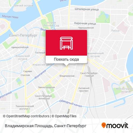 Карта Владимирская Площадь