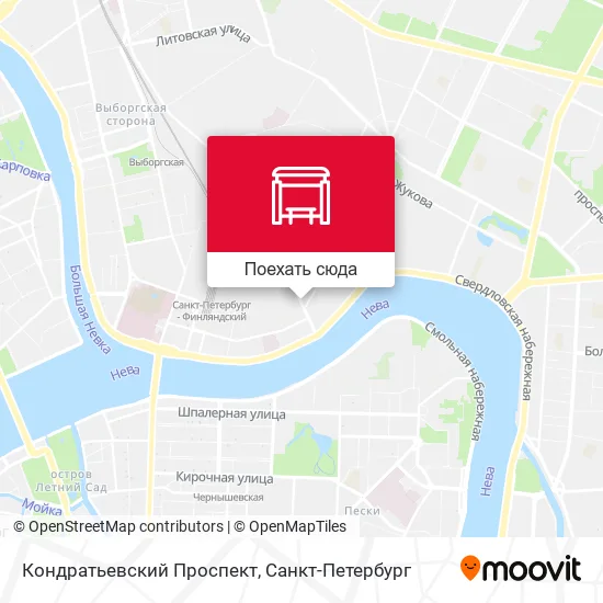 Карта Кондратьевский Проспект
