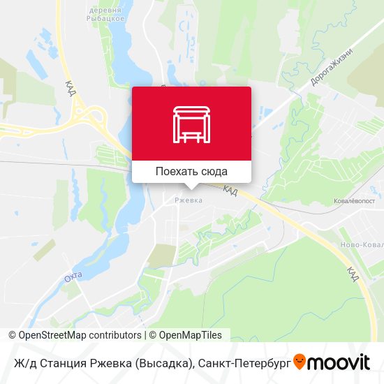 Карта Ж/д Станция Ржевка (Высадка)