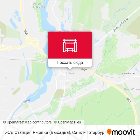 Карта Ж/д Станция Ржевка (Высадка)