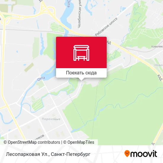 Карта Лесопарковая Ул.