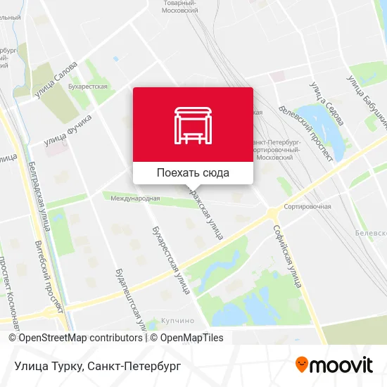 Карта Улица Турку