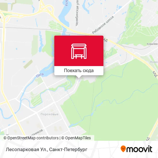 Карта Лесопарковая Ул.