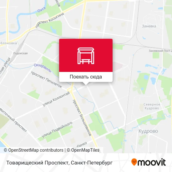 Карта Товарищеский Проспект