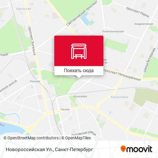 Карта Новороссийская Ул.